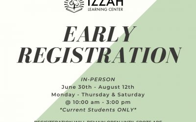 Early Registration for 2022-2023 School Year